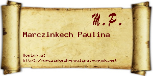 Marczinkech Paulina névjegykártya